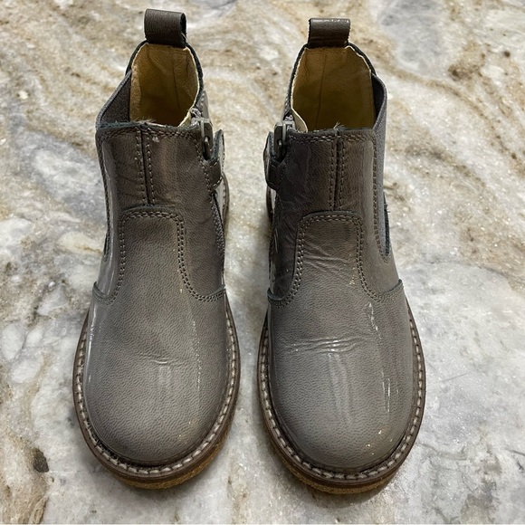 New Kids Naturino Arthur Chelsea Shiny Leather Boots - Picture 2 of 12